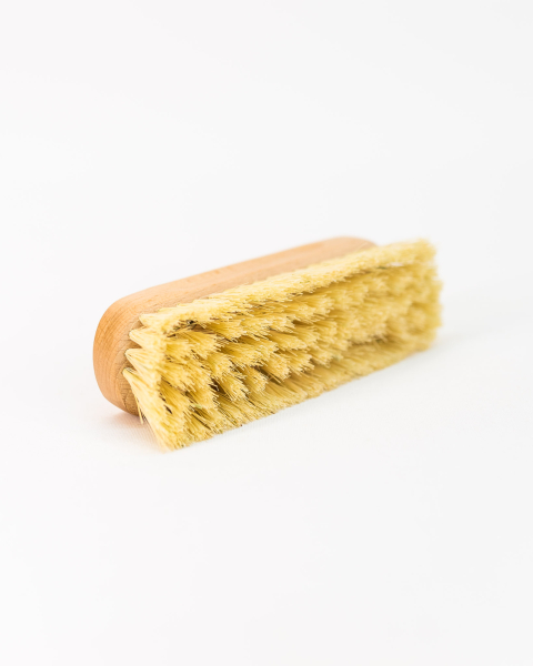 Kleiderbürste für Wildleder / Agave hell, Buchenholz lackiert